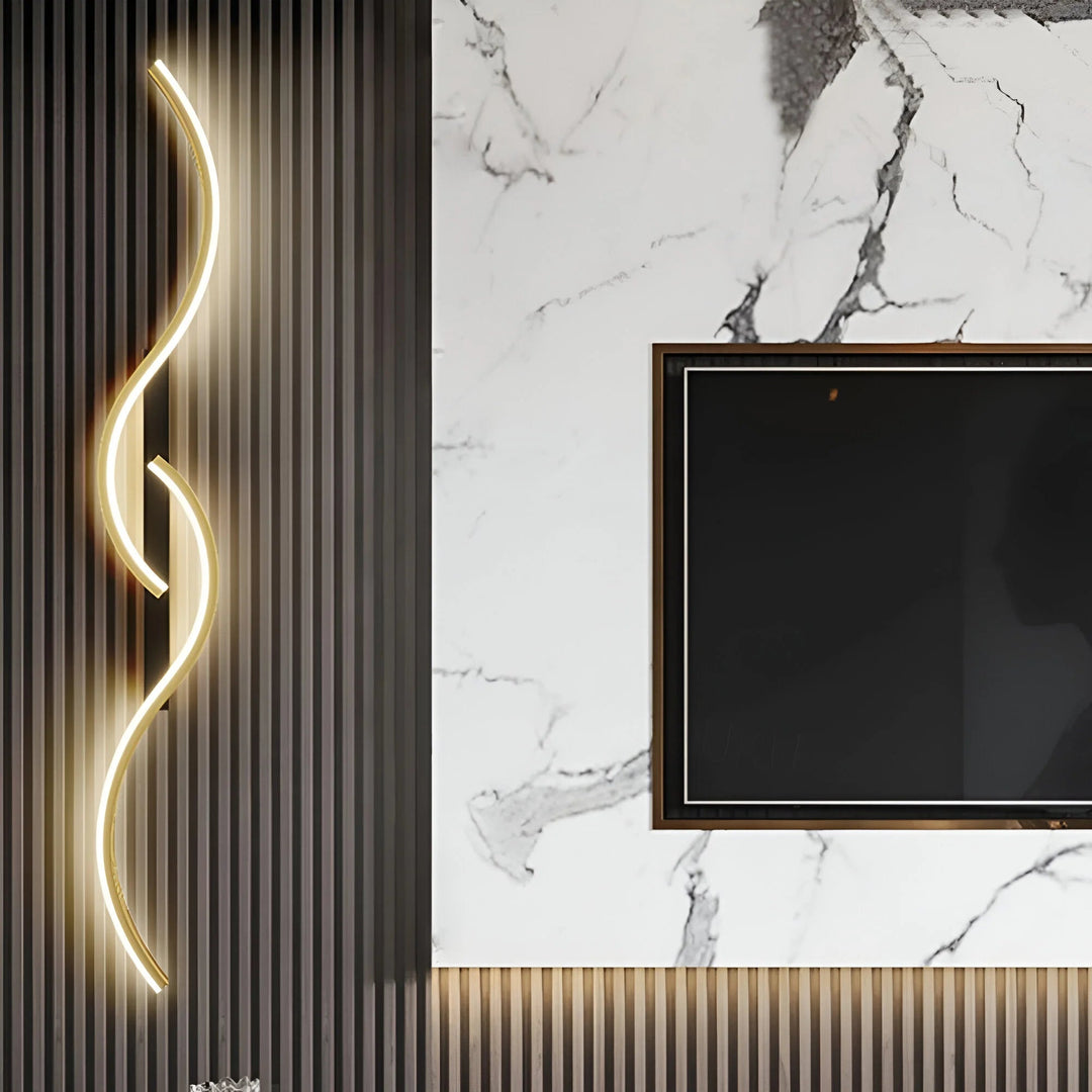 Moderne Væglampe Buet Design 2