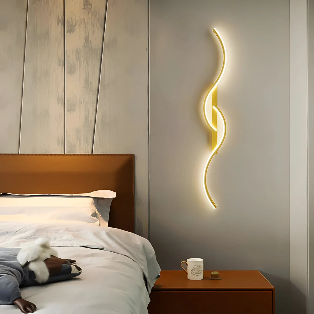 Moderne Væglampe Buet Design 3
