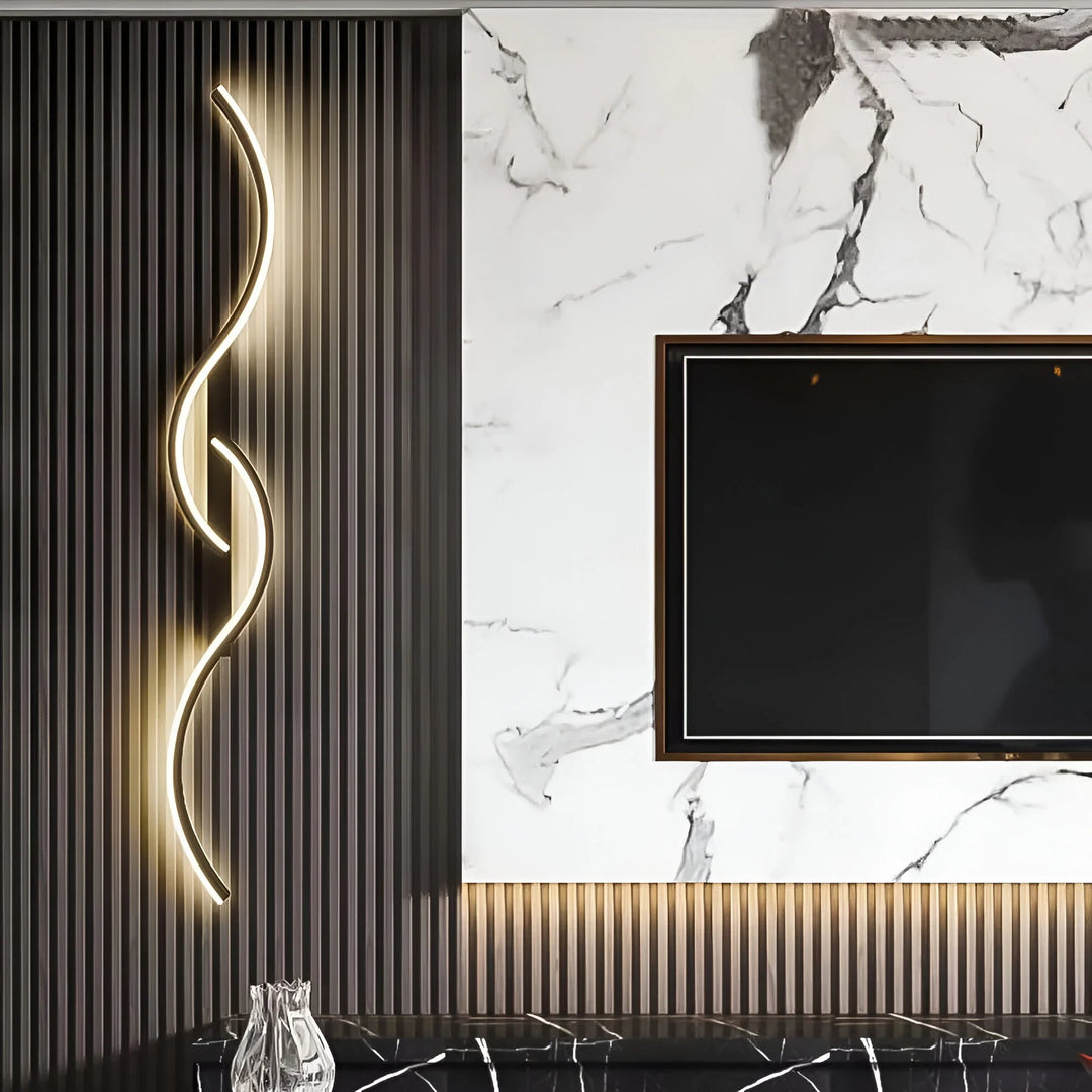 Moderne Væglampe Buet Design 4