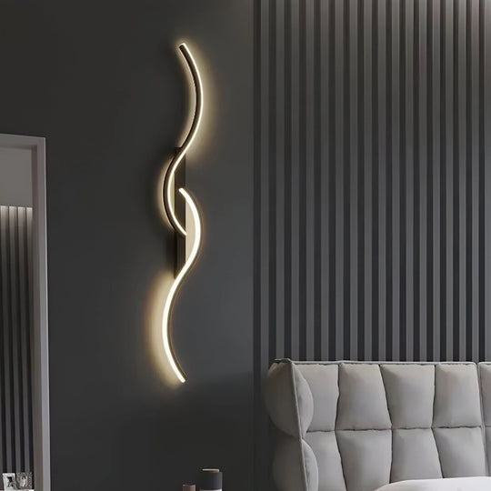 Moderne Væglampe Buet Design 5