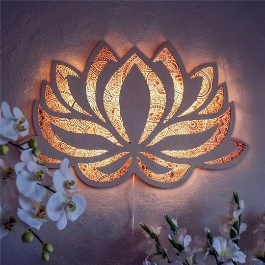 Moderne Væglampe Lotus Mandala 0