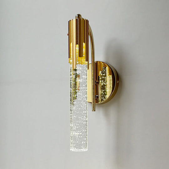 Moderne Væglampe med Guld og Krystal 5