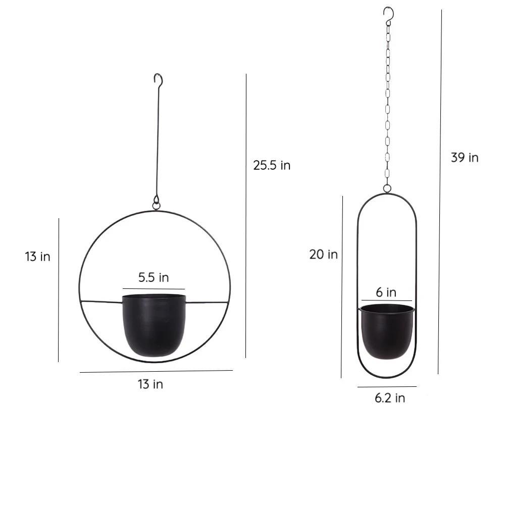 Moderne Vægplanteholder Minimalistisk Design 6
