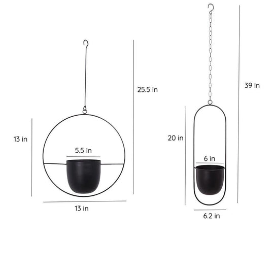 Moderne Vægplanteholder Minimalistisk Design 6