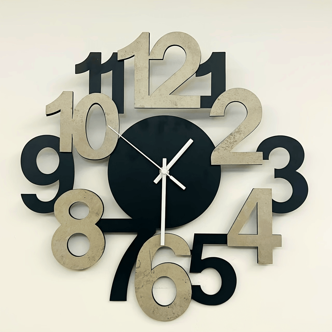 Moderne Vægur Med Asymmetrisk Design Til Indretning 2