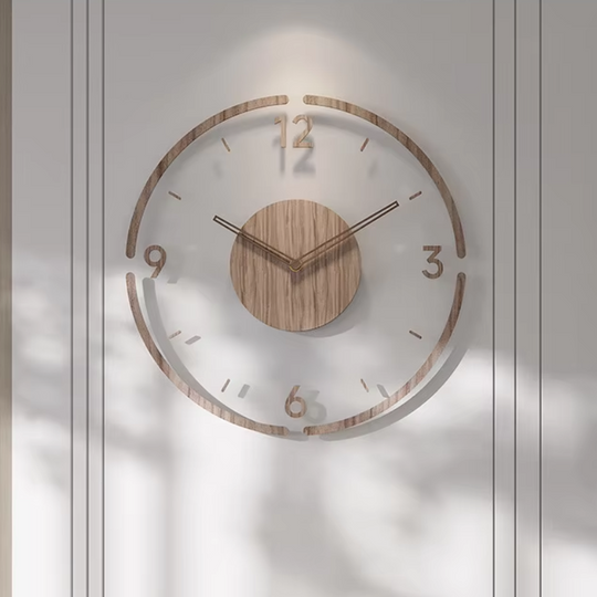 Moderne Vægur i Træ - Minimalistisk Design til Stuen 2