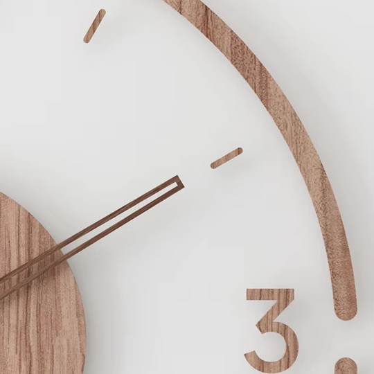 Moderne Vægur i Træ - Minimalistisk Design til Stuen 3