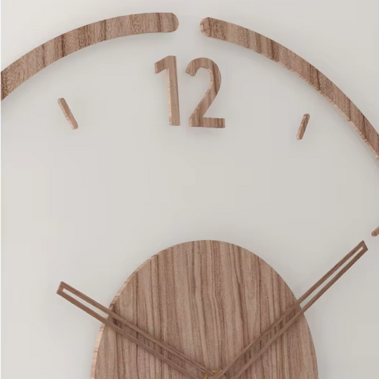 Moderne Vægur i Træ - Minimalistisk Design til Stuen 4
