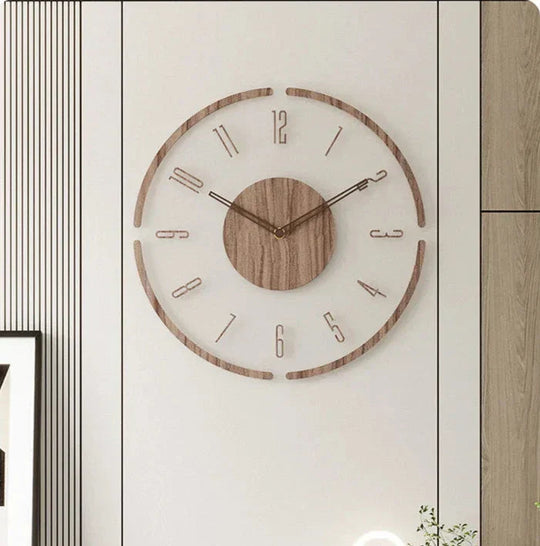 Moderne Vægur i Træ - Minimalistisk Design til Stuen 5