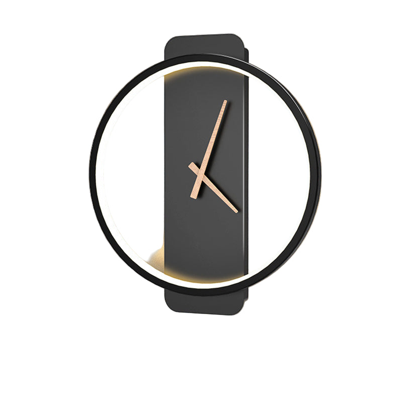 Moderne Vægur med LED-lys 0