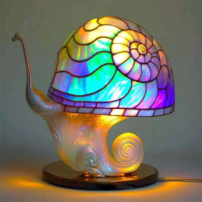 Mosaiklampe med Blidt Lys og Dekorativ Atmosfære 4