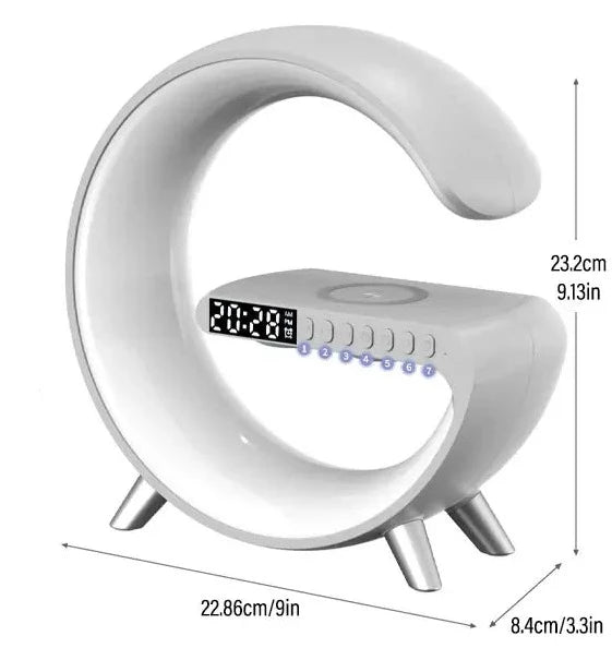 Multifunktionel højttaler atmosfære lampe