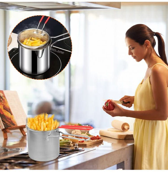 Multifunktionel Frituregryde i Rustfrit Stål 2