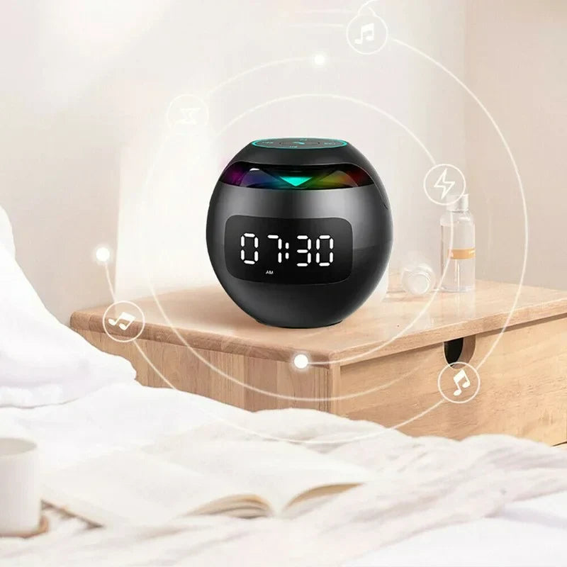 Multifunktionelt Vækkeur med Bluetooth Højttaler 4