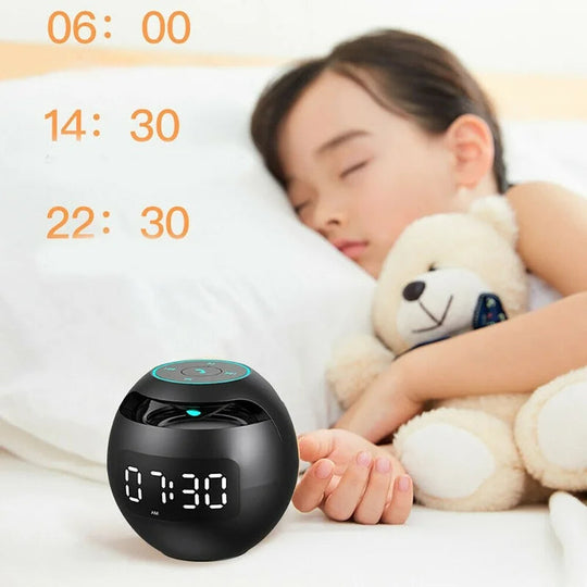 Multifunktionelt Vækkeur med Bluetooth Højttaler 5