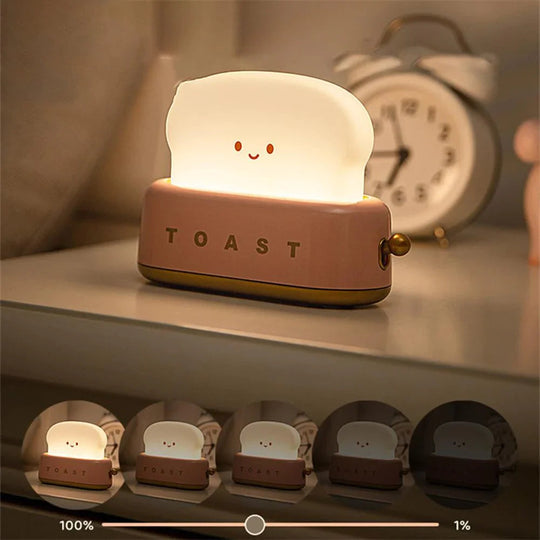 Natlampe Børn Brødrister Design Med Justerbar Lysstyrke 2
