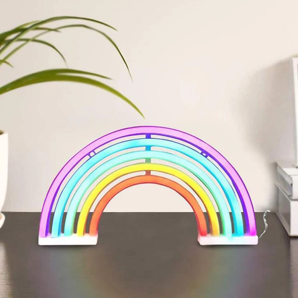 Nattlampe med Regnbue Design 2