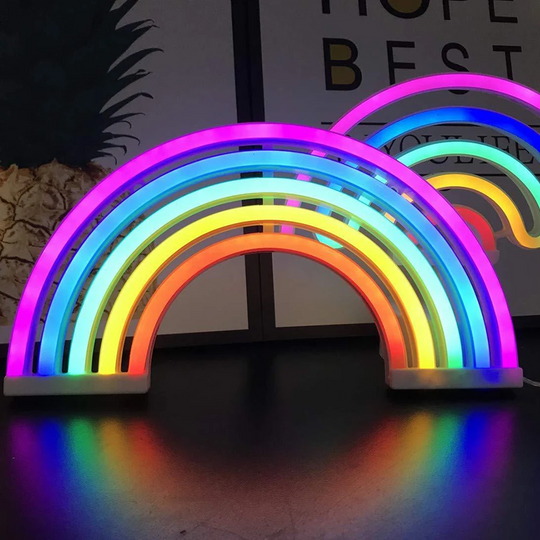 Nattlampe med Regnbue Design 6