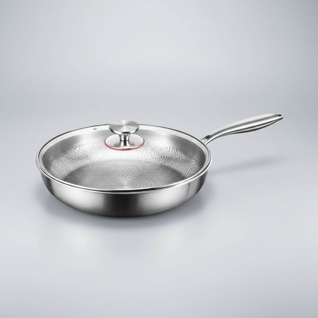 Non-Stick Stegepande Håndhamret Design til Induktionskomfur 0