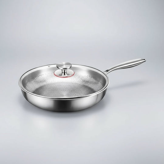 Non-Stick Stegepande Håndhamret Design til Induktionskomfur 0