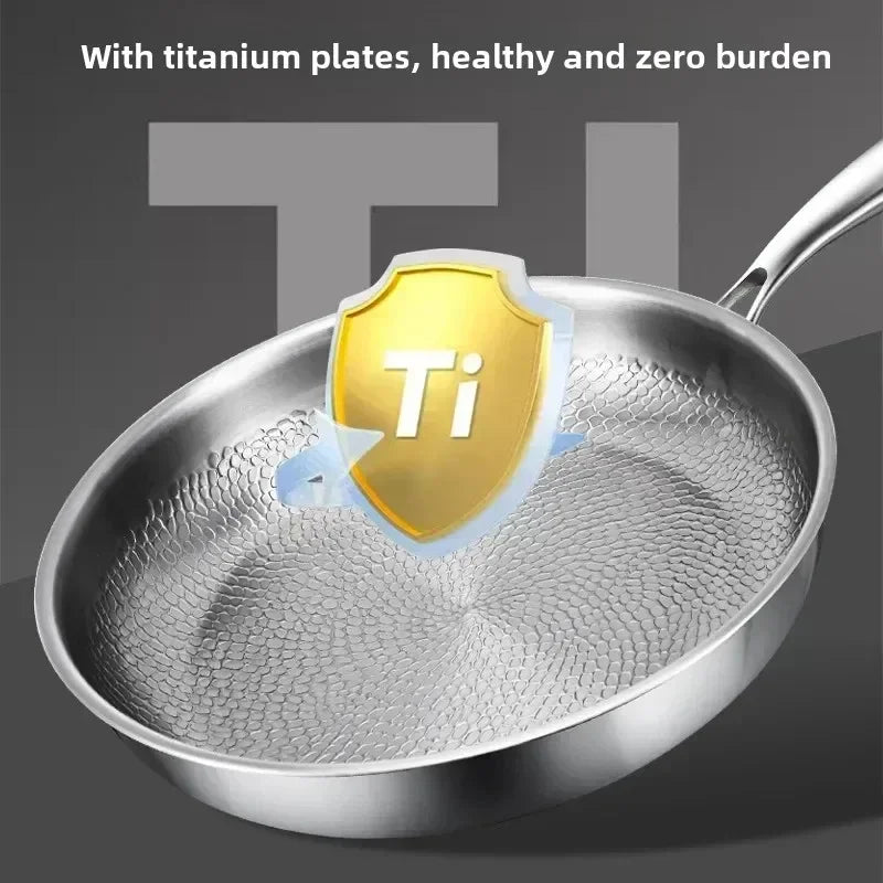 Non-Stick Stegepande Håndhamret Design til Induktionskomfur 4