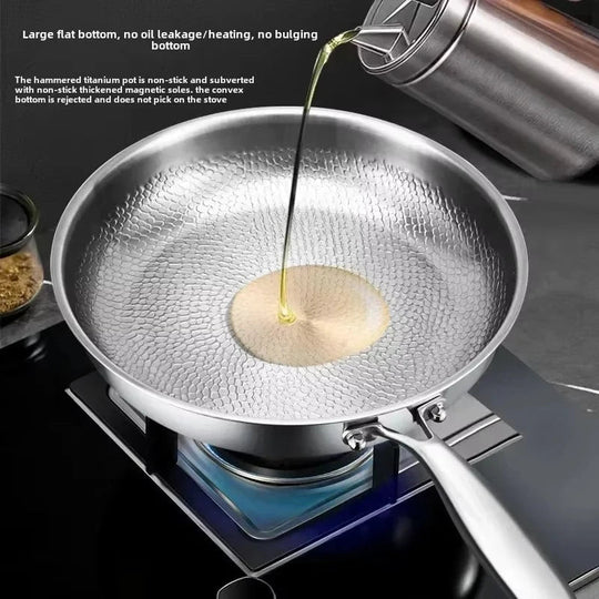 Non-Stick Stegepande Håndhamret Design til Induktionskomfur 5