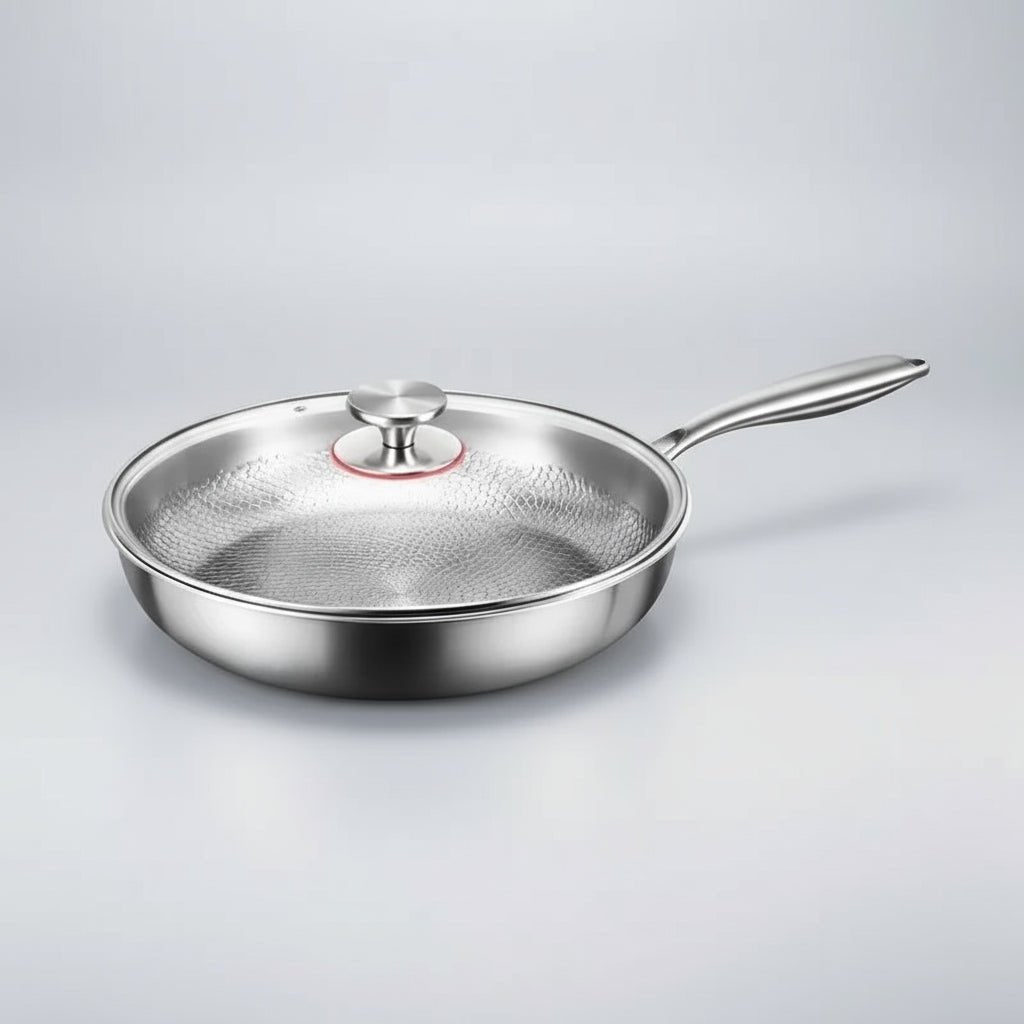 Non-Stick Stegepande Håndhamret Design til Induktionskomfur 6