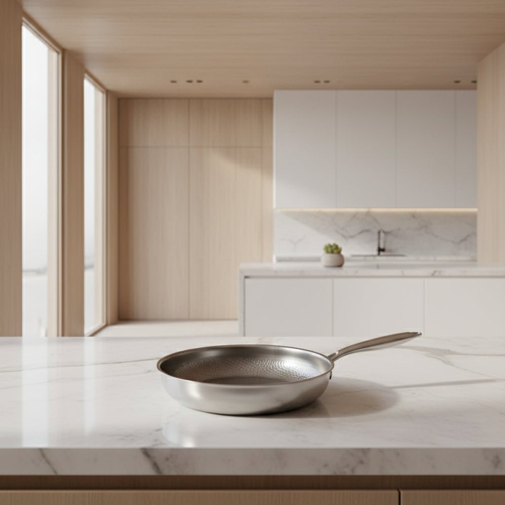 Non-Stick Stegepande Håndhamret Design til Induktionskomfur 8