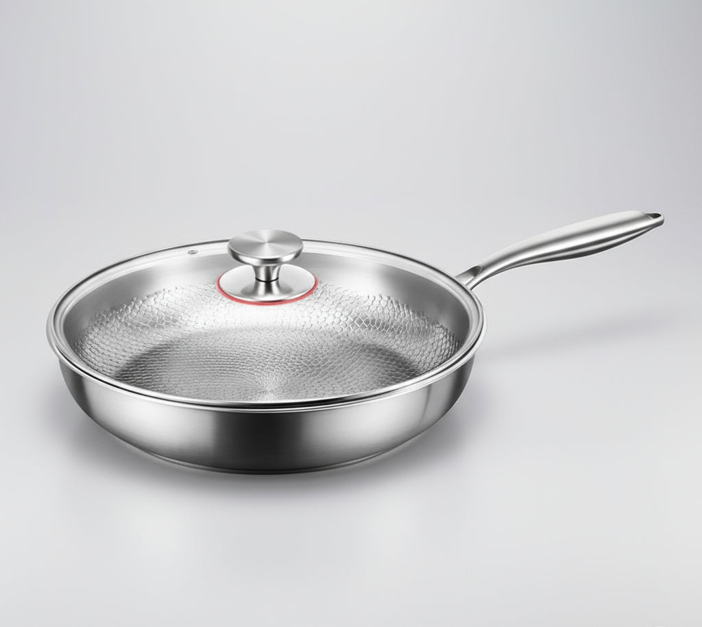 Non-Stick Stegepande Håndhamret Design til Induktionskomfur 9