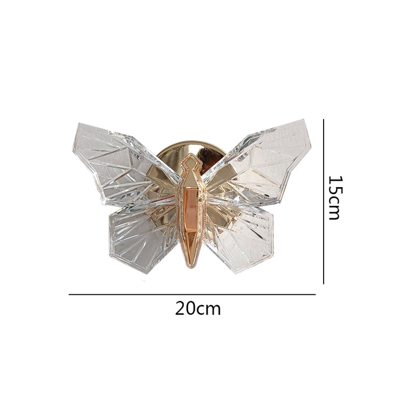 Nordic Butterfly LED Væglampe til Stue og Soveværelse 6