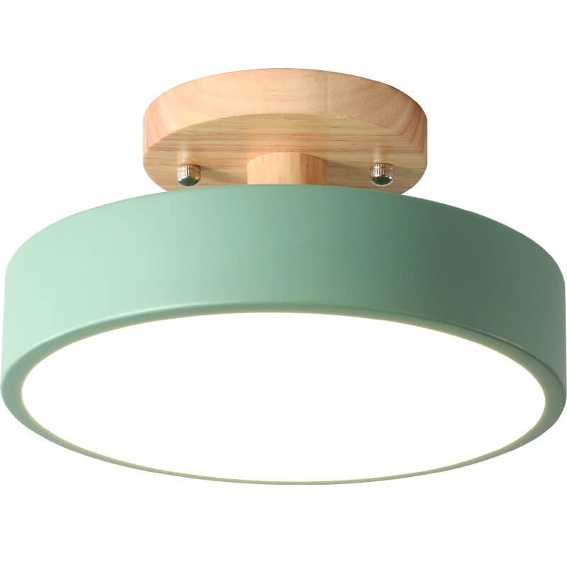 Nordic Log Rund Loftslampe Moderne 6