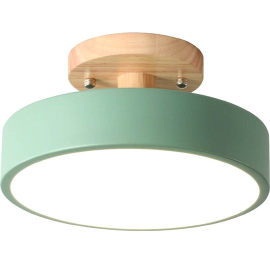 Nordic Log Rund Loftslampe Moderne 6
