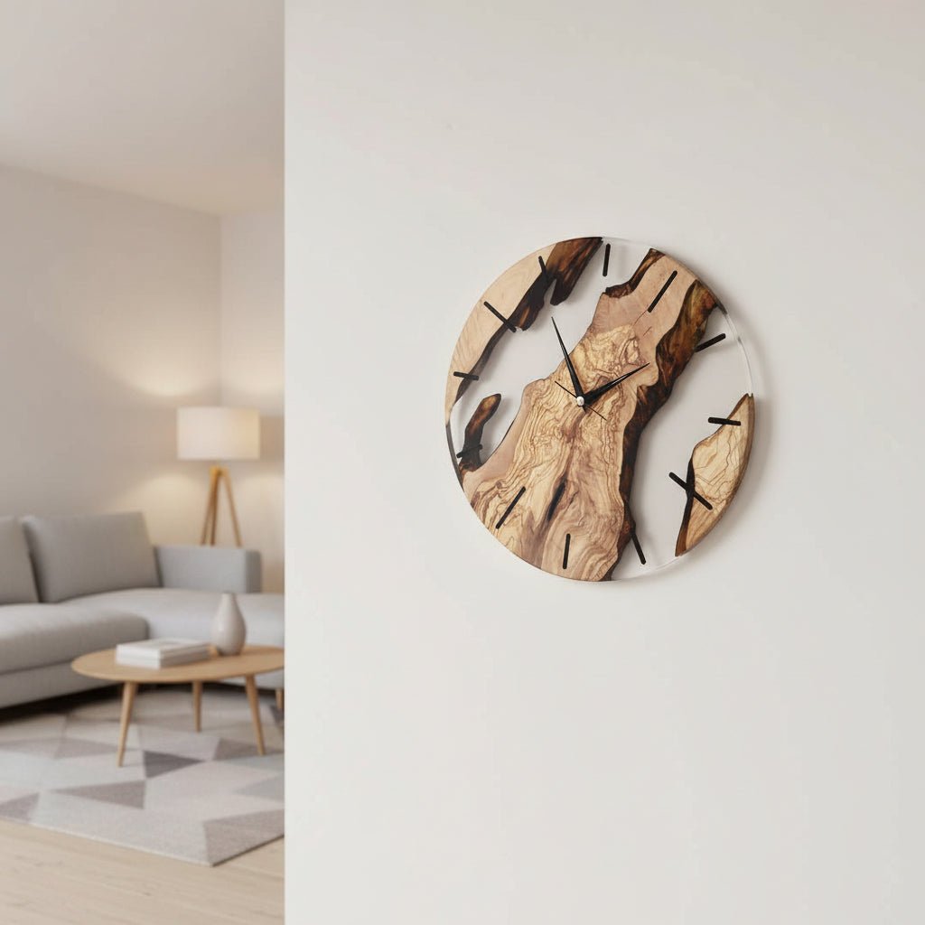 Nordic Wooden Wall Clock Minimalist Design 3