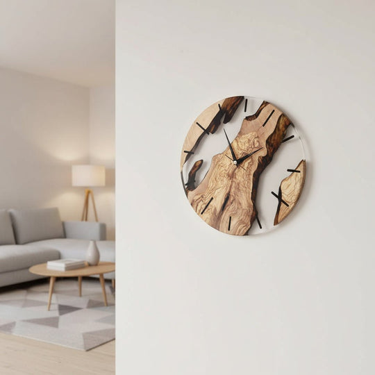 Nordic Wooden Wall Clock Minimalist Design 3