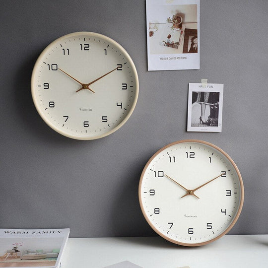 Nordisk Vægur i Træ Minimalistisk Design 2