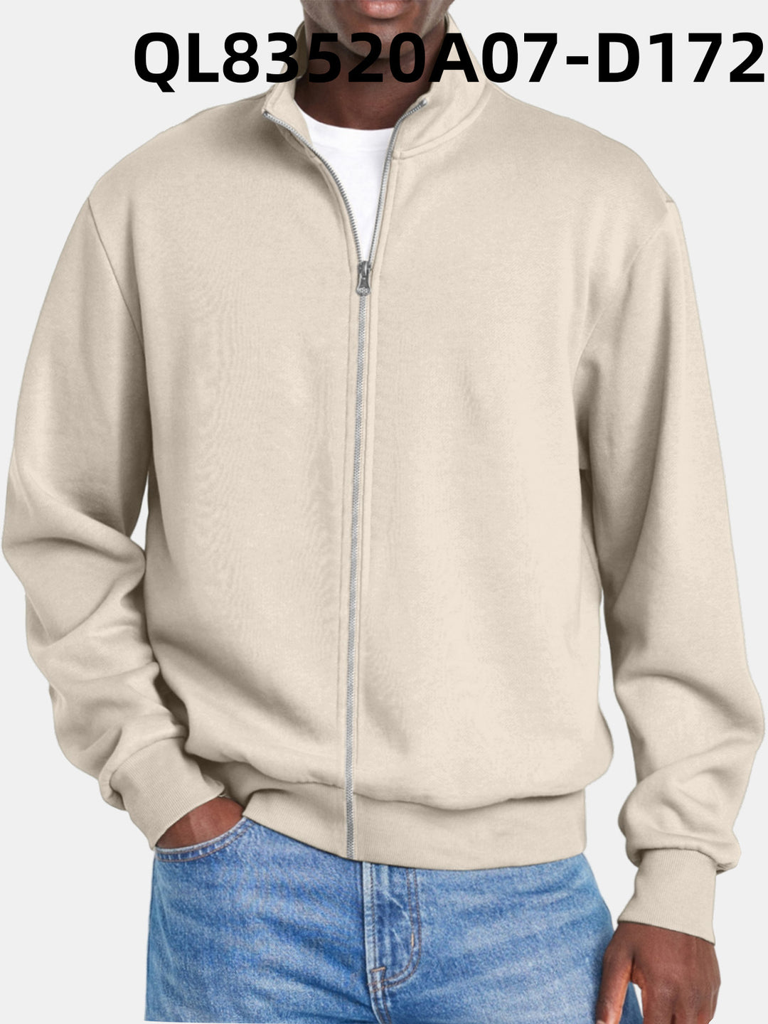 Herre Trøje Med Lynlås Til Alle Sæsoner