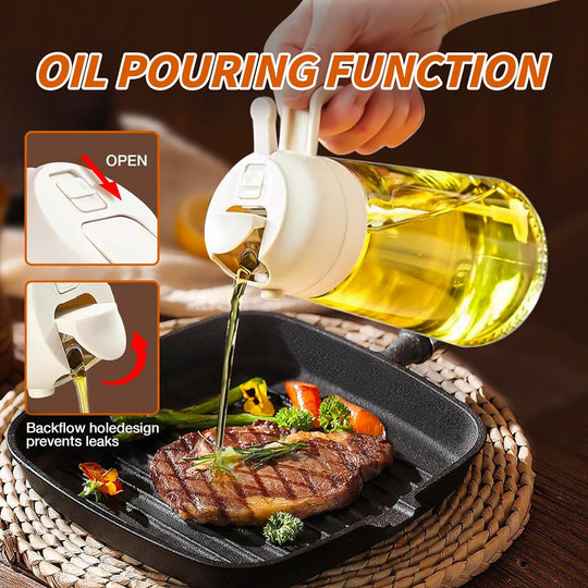 Olivenoliespray 2-i-1 til Madlavning og Grillning 6