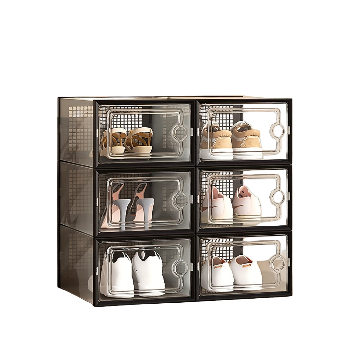 Opbevaringskasser til Sko Stabelbare Gennemsigtige 0