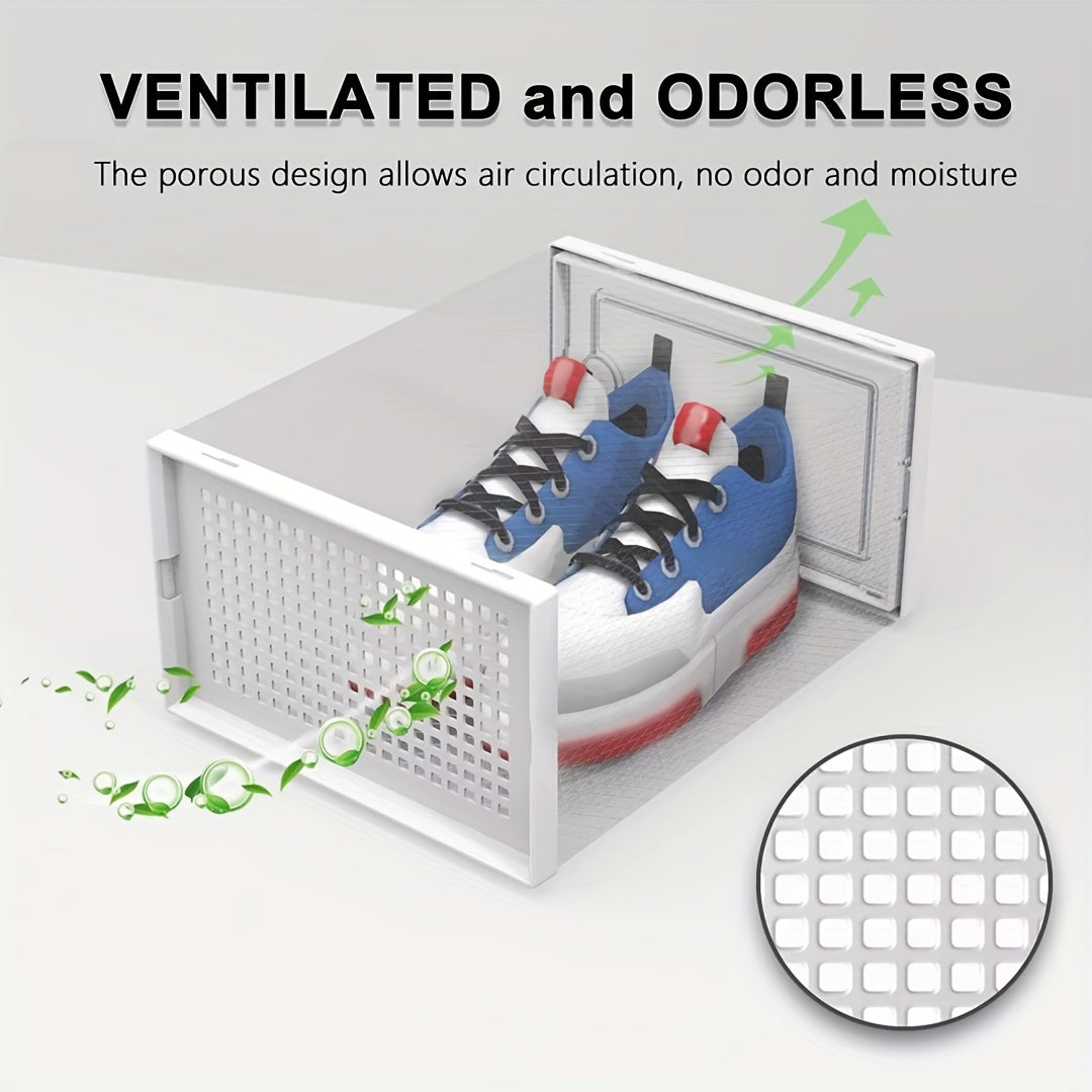 Opbevaringskasser til Sko Stabelbare Gennemsigtige 2