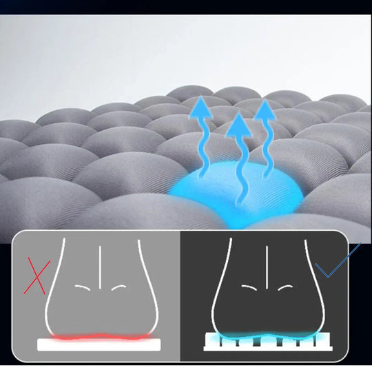 Oppustelig Stolepude til Kontor og Hjem Justerbar Komfort 7