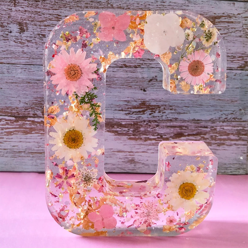 Personligt Natlys med Tørrede Blomster Design 5