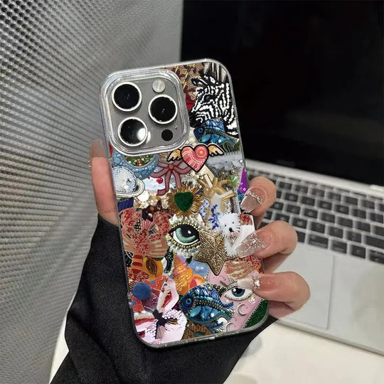 Phone Case med Personlighed og Malet Design til iPhone 10