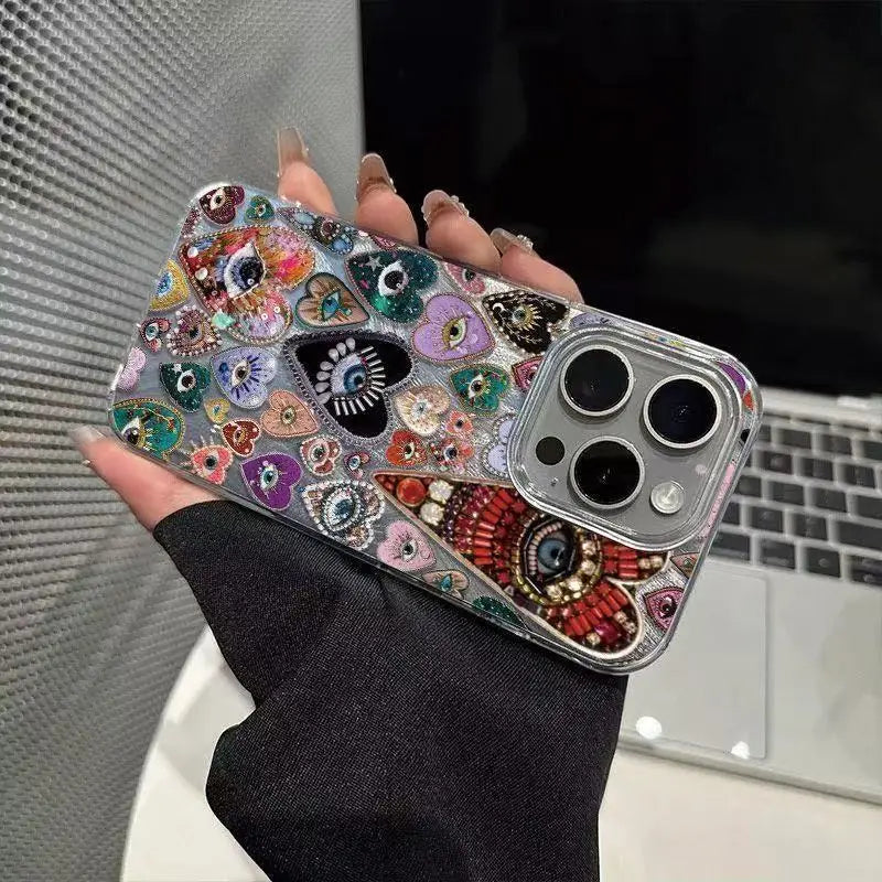Phone Case med Personlighed og Malet Design til iPhone 2