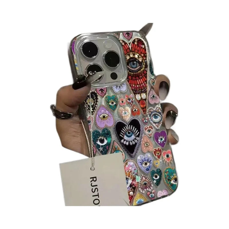 Phone Case med Personlighed og Malet Design til iPhone 4