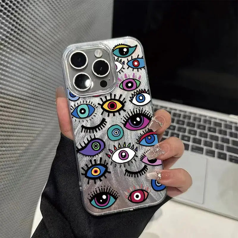 Phone Case med Personlighed og Malet Design til iPhone 9