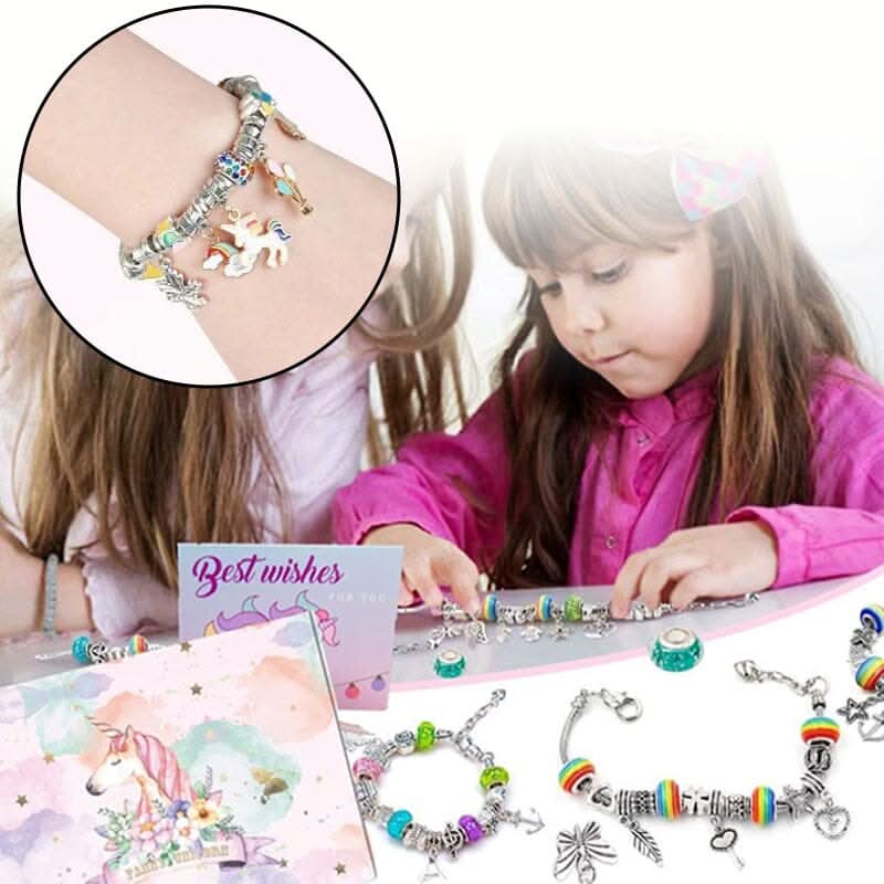 Pige Armbåndssæt med Funklende Charms 1