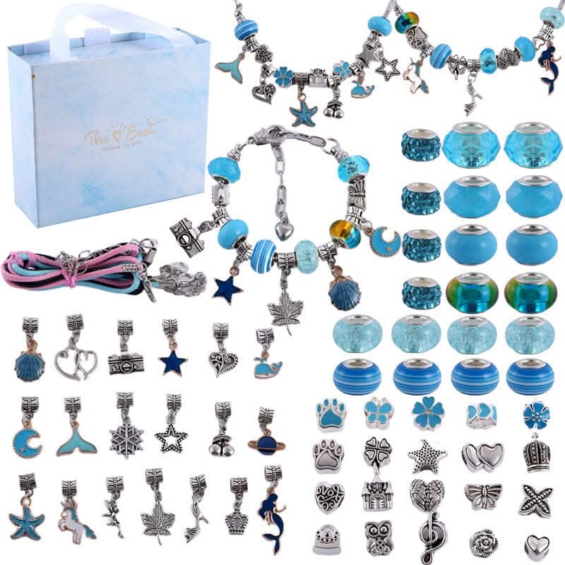 Pige Armbåndssæt med Funklende Charms 10