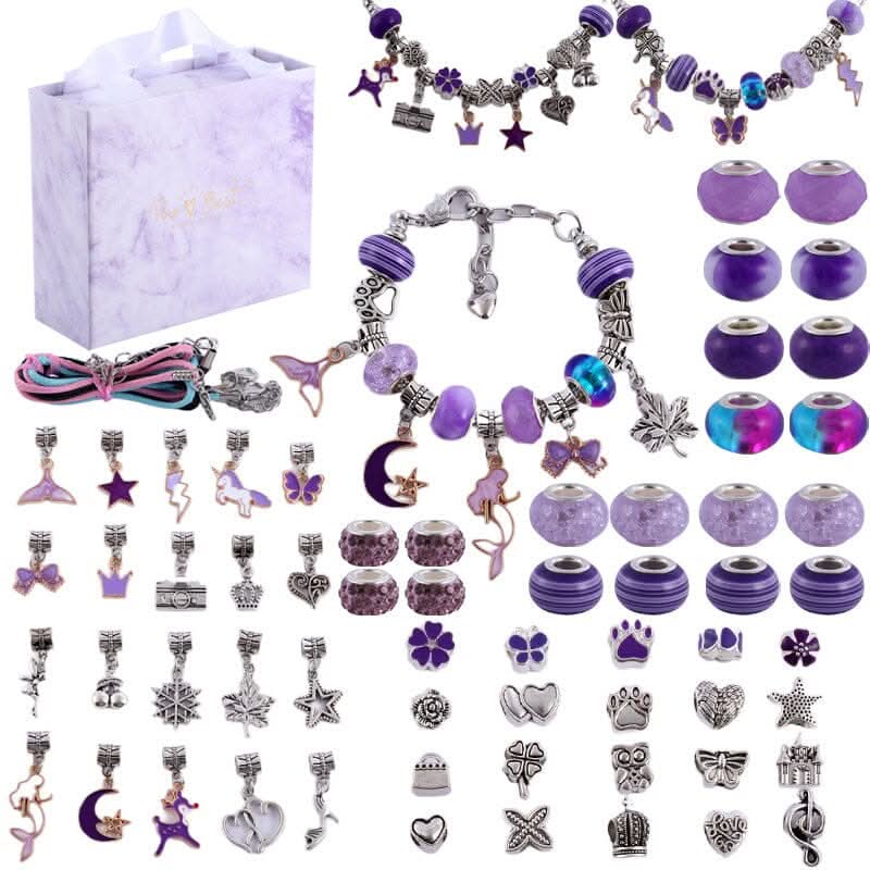 Pige Armbåndssæt med Funklende Charms 11