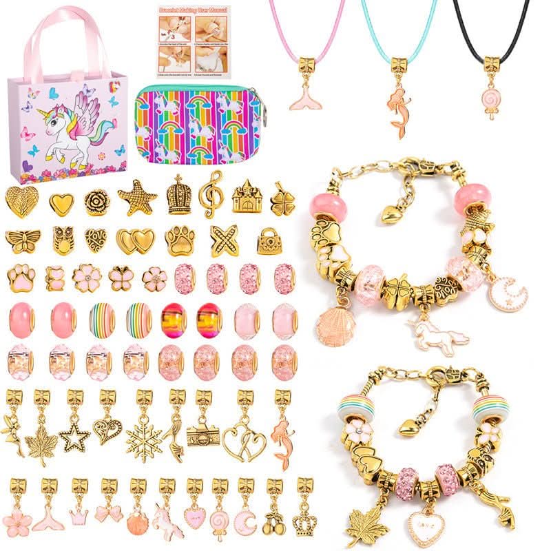 Pige Armbåndssæt med Funklende Charms 9