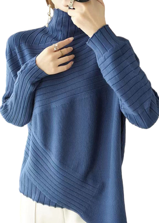 Plus Size Asymmetrisk Striktrøje til Forår 0